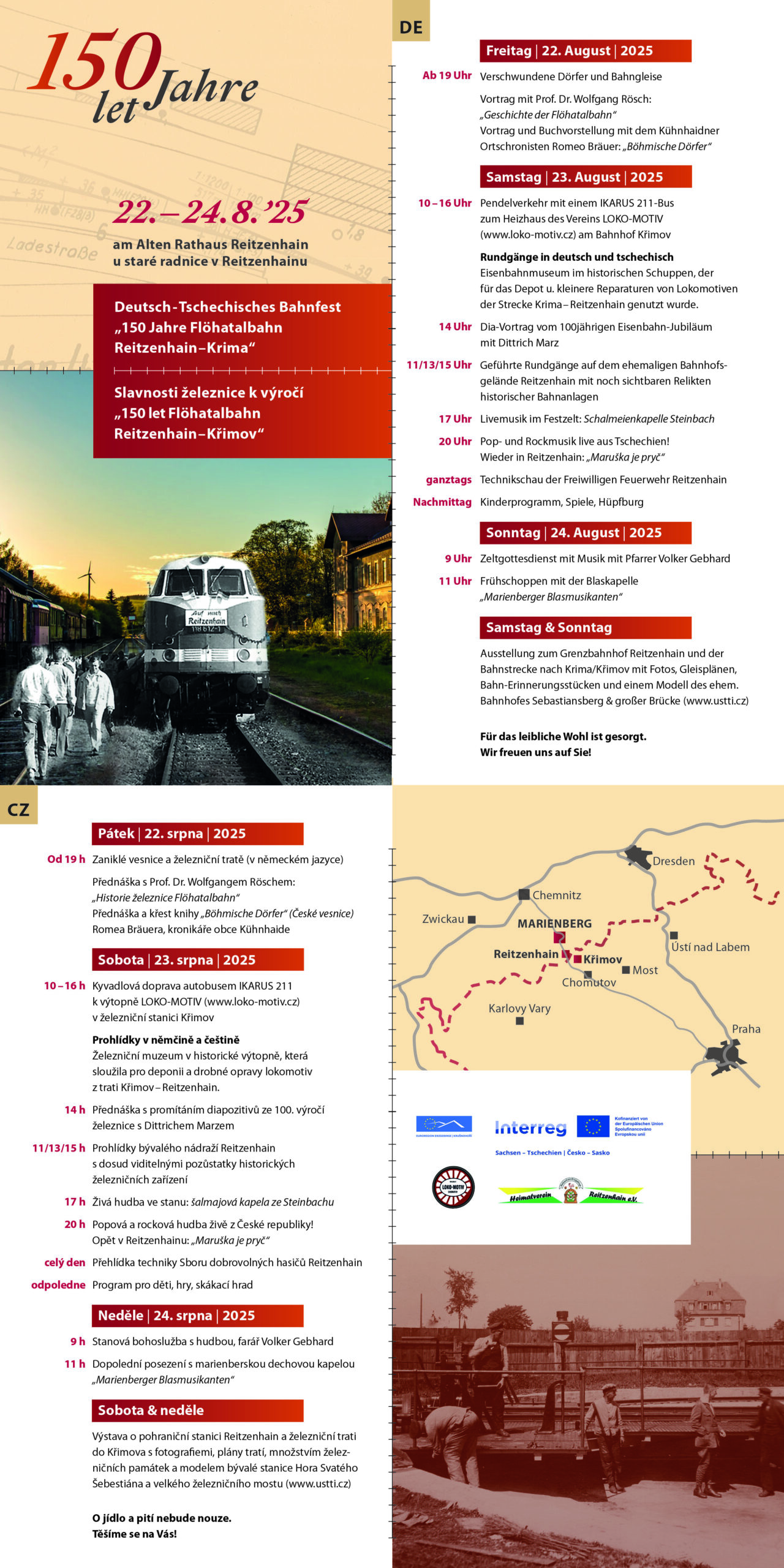 Festwochenende „150 Jahre Flöhatalbahn“